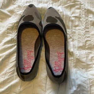 Jellypop memory foam stretch knot ballet flats